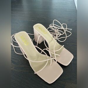 Nude Strappy Heels
